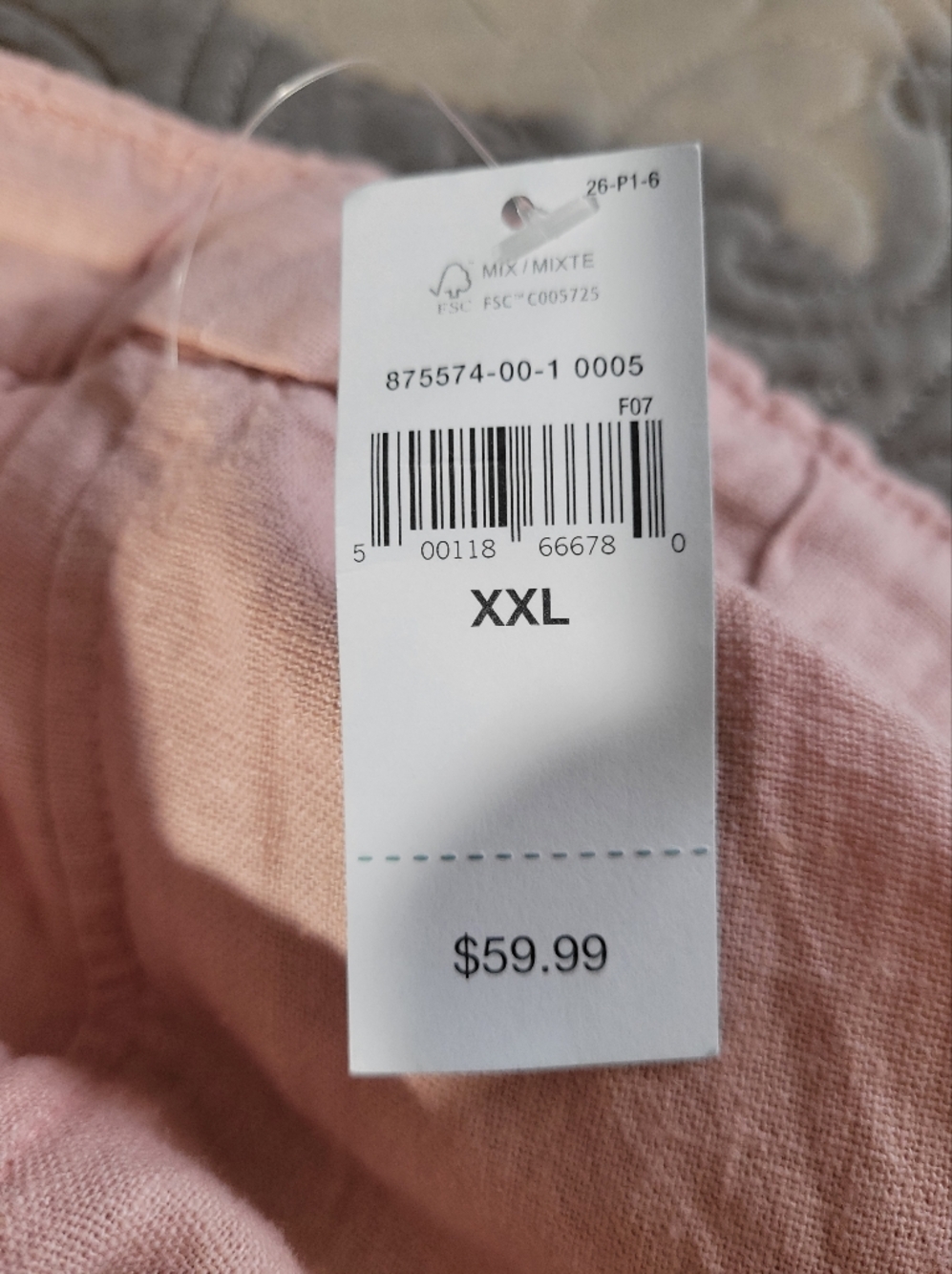NWT Gap Mid Rise Linen Rayon Blend Blush Pink Cargo Pants Trousers Size XXL - Picture 8 of 11